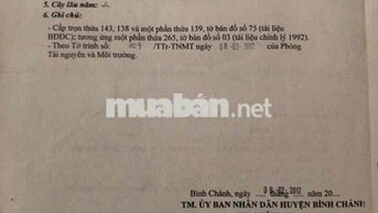 ĐẤT MẶT TIỀN 5544m xã Bình Hưng huyện Bình Chánh