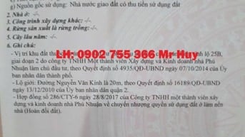 Nhượng đất Nền F20 Phú Nhuận đường Nguyễn Văn Kỉnh 