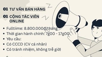 Công việc fulltime tại Bình Tân