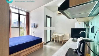 ✨CHO THUÊ CĂN HỘ STUDIO BAN CÔNG, RỘNG 30m2, MẶT TIỀN, THANG MÁY, Q5