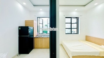 CHDV 1PN,tách bếp,2 cửa sổ rộng, Full nội thất Tại khu Cityland Gò vấp