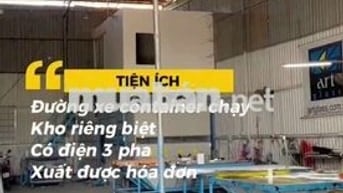 Kho đẹp cần cho thuê gấp ở Đường Đào Trí diện tích 300m2 có pccc