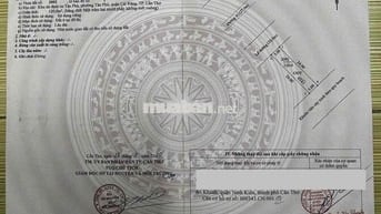 BÁN NỀN TRỤC CHÍNH A1 - KDC TÂN PHÚ, Q. CÁI RĂNG, TP CẦN THƠ