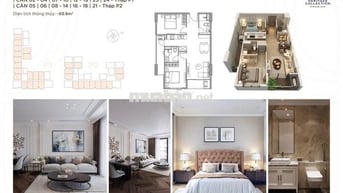 Căn hộ 69,6m2 2PN tại TT Vinh(cũ), Nghệ An