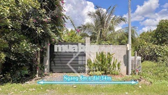 NHÀ VƯỜN SỔ SẴN – 6x34M, VƯỜN CÂY ĂN TRÁI, ĐƯỜNG NHỰA, DÂN CƯ HIỆN HỮU