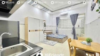 CĂN HỘ STUDIO FULL NỘI THẤT - MÁY GIẶT RIÊNG - FREE XE