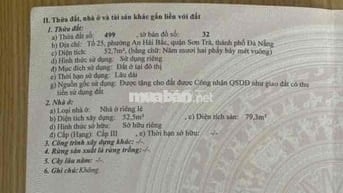 bán nhà kiệt thông ngô quyền và trần hưng đạo. cách cầu sông hàn 100m