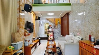 NHÀ 4 TẦNG- 46m2 KHU DÂN CU- HẺM 4m