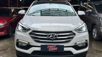 Hyundai Santafe 2016 2.4L 4WD,máy xăng, màu trắng