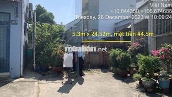 Bán Đất + Nhà 155,9 m2, nở hậu. Full Thổ Cư, Hẻm 12 Đường số 05, P17