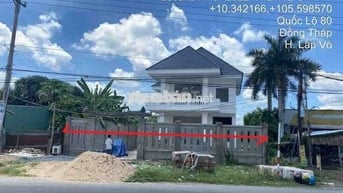 HOT - Bán Biệt thự + Đất 1594m2 đất mặt tiền QL80, Lấp Vò, Đồng Tháp