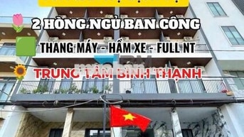 🟥Căn Hộ 2 PN Ban Công, Full Nội Thất, Thang Máy. Ngay VLU, HV Cán Bộ