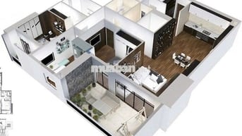 Căn hộ 154.91m2, 3PN + 1 P. Nhỏ, 2VS, 1. P. Giặt, Hà Đông
