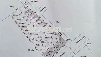 Mở bán 12 lô đất MT- P.Trường Thọ- 63m2- 5.8 tỷ- GPXD 1 Hầm 5 tầng