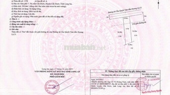 Chính Chủ Bán Gấp Đất Mặt Tiền Lớn TT Cần Đước