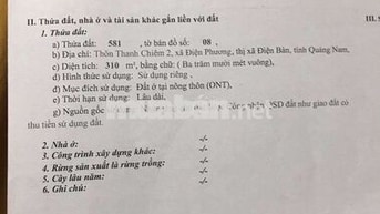 Bán Đất 310m2 Tặng Nhà 3 Giang 150m2 1 Mê Lửng 3 Phòng Ngủ Sát Trường
