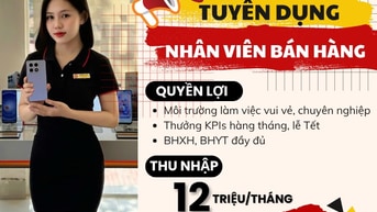 XIAOMI TP. MỸ THO - CẦN TUYỂN PG/NHÂN VIÊN TƯ VẤN BÁN HÀNG