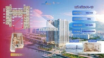 CĂN HỘ 1PN DỰ ÁN PENINSULA ĐÀ, GIỎ HÀNG HIẾM
