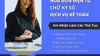 DỊCH VỤ KẾ TOÁN _ CHỮ KÝ SỐ _ HOÁ ĐƠN ĐIỆN TỬ