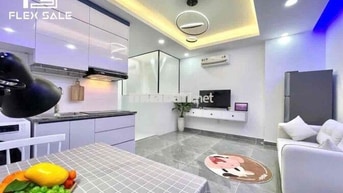Căn Hộ 1PN ban công, phòng khách siêu thoáng, máy giặt riêng, gần Q1,3