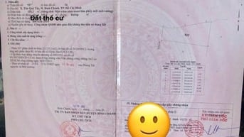 Bán nền đất thổ cư giá rẽ , 155m khu dân cư hiện hữu Tân Quý Tây