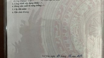 Cần bán gấp mảnh đất dãy nhà trọ ở Gò Vấp chính chủ