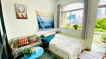 CHO THUÊ CĂN HỘ FULL NỘI THẤT 1PN CÓ BAN CÔNG RỘNG RÃI-BÌNH THẠNH