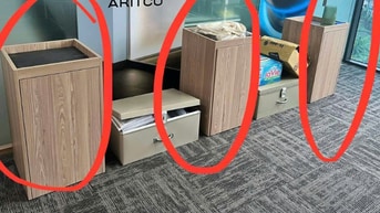 Thanh lý tủ gỗ văn phòng mới 70%