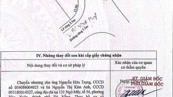 Bán lô đất 2 mặt tiền Hồ Xuân Hương và Trần Hưng Đạo, gần chợ