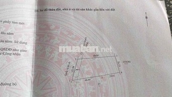 bán đất mặt tiền  có nhà cấp 4