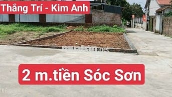 2. 1x tỷ Lô 2 mặt tiền Sóc Sơn Thắng Trí kim Anh full thổ cư đẹp hiếm