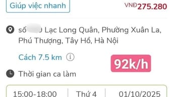 Tuyển giúp việc theo giờ - Thu nhập tốt