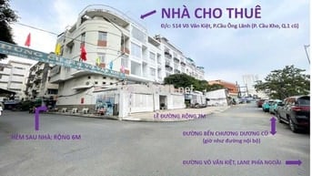 Nhà lầu đẹp, MT Võ Văn Kiệt, Q.1, vị trí đẹp, chỗ đậu xe ô tô rộng