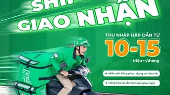 GHTK Bình Dương tuyển Shipper đi làm, lương đến 15tr/tháng 🔥