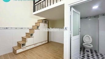 CĂN HỘ CÓ GÁC NỘI THẤT CƠ BẢN NGAY TẦNG TRỆT TUYẾN ĐƯỜNG PVC