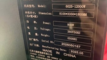 MÁY CẮT LASER 12000W – KHỔ LỚN 6025