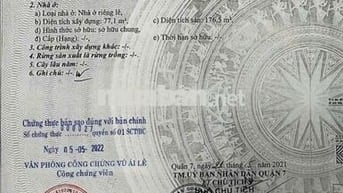 BÁN NHÀ Mặt Tiền HUỲNH TẤN PHÁT, P. PHú thuận, Q7
