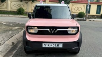 Vinfast VF3 Hồng Pink 2025 Pin thuê xe như mới
