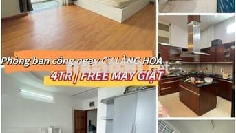Phòng ban công free bếp, máy giặt | chợ Hạnh Thông Tây x Cv Làng Hoa