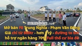 🔥 ĐẤT NỀN TRUNG TÂM TRUNG NGHĨA – GIÁ CHỈ TỪ 800 TRIỆU/LÔ 🔥