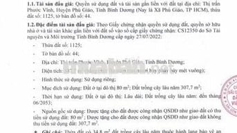 BĐS Thị trấn Phước Vĩnh, Phú Giáo, Bình Dương (Xã Phú Giáo, TP HCM)