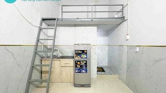 PHÒNG TRỌ GIÁ RẺ GÁC CAO + FULL NỘI THẤT  TRUNG TÂM QUẬN BÌNH THẠNH