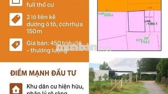 ĐẤT THỔ CƯ .5X 31 ,ĐƯỜNG OTO 450 TRIỆU PT