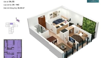 CHUYỂN NHƯỢNG CĂN HỘ 2PN GIÁ TỐT – THE NINETY COMPLEX | 90 ĐƯỜNG LÁNG 