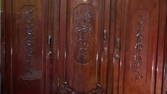 Tū gô gõ  1m73x 2m05x56cm nhà sư dụng