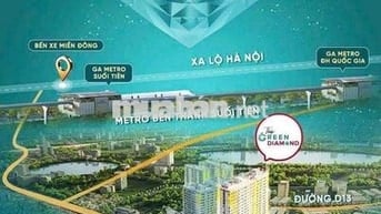 Căn hộ 43m2 1pn Green Diamond Bconscity