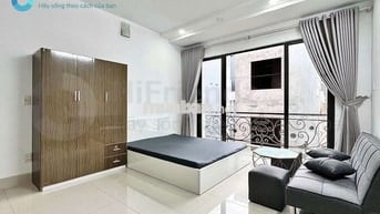 STUDIO BAN CÔNG - FULL NỘI THẤT - RỘNG 30M2 GẦN NGAY CẦU BÌNH LỢI
