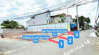 cần bán lô đất MT đường bình hoà 14 ngay cổng sau visip1 . DT 85m2