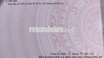 Cần bán lô sát bên KDC Sài Gòn Priver Part,TT Cần Giuộc.Đường 6m.SHR