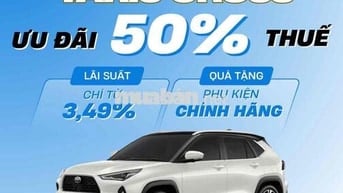 Toyota Yaris Cross - Hỗ Trợ 100% Thuế Trước Bạ